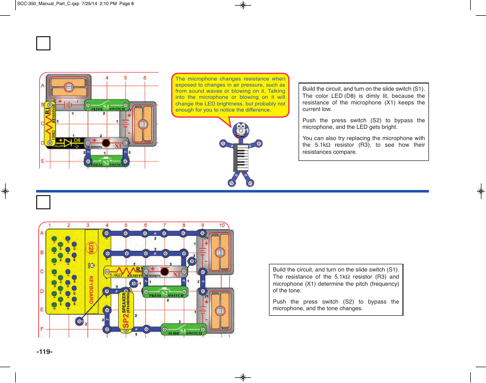 Elenco Snap Circuits® Deluxe Sound & Light Combo User Manual | Page 120 / 168