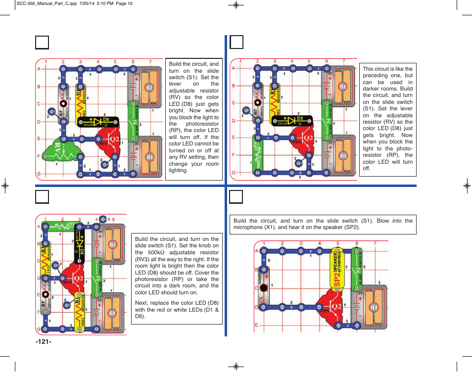 Elenco Snap Circuits® Deluxe Sound & Light Combo User Manual | Page 122 / 168