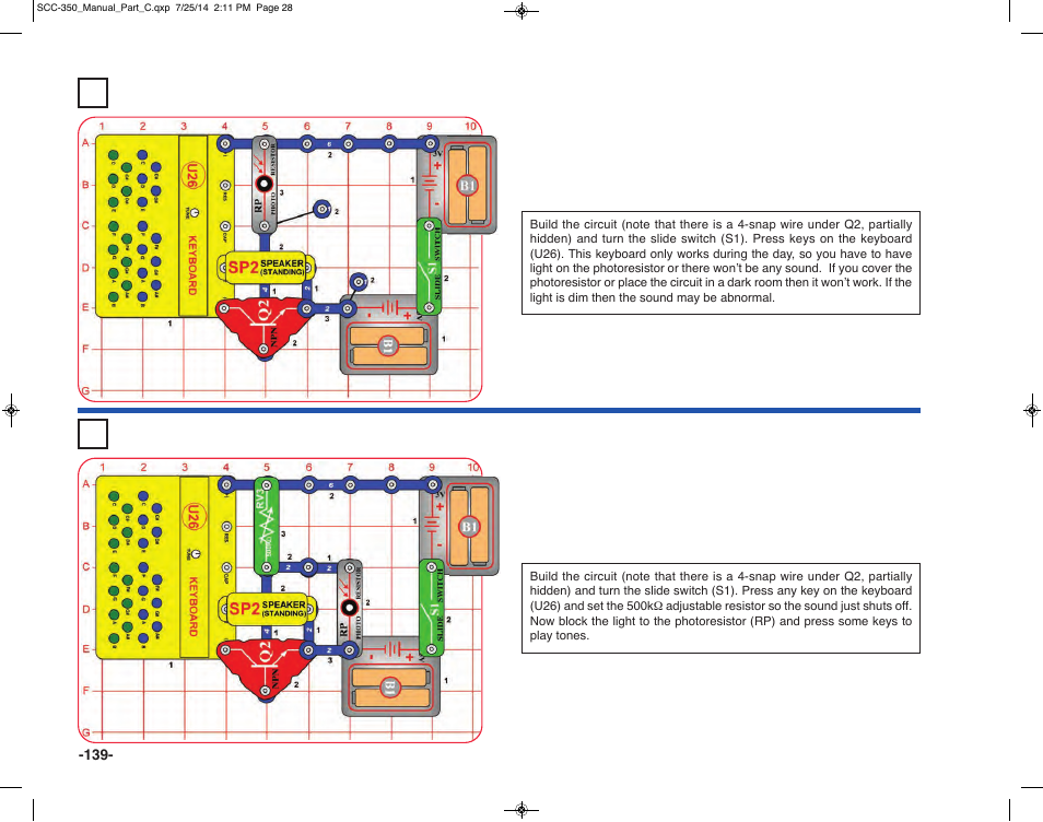 Elenco Snap Circuits® Deluxe Sound & Light Combo User Manual | Page 140 / 168