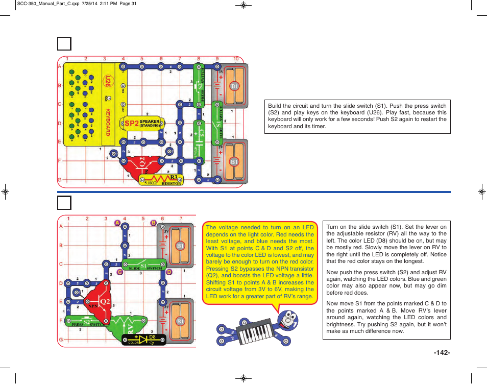 Elenco Snap Circuits® Deluxe Sound & Light Combo User Manual | Page 143 / 168
