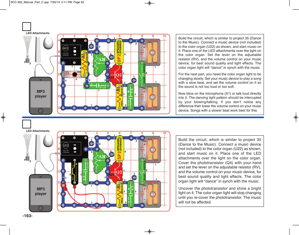 Elenco Snap Circuits® Deluxe Sound & Light Combo User Manual | Page 164 / 168