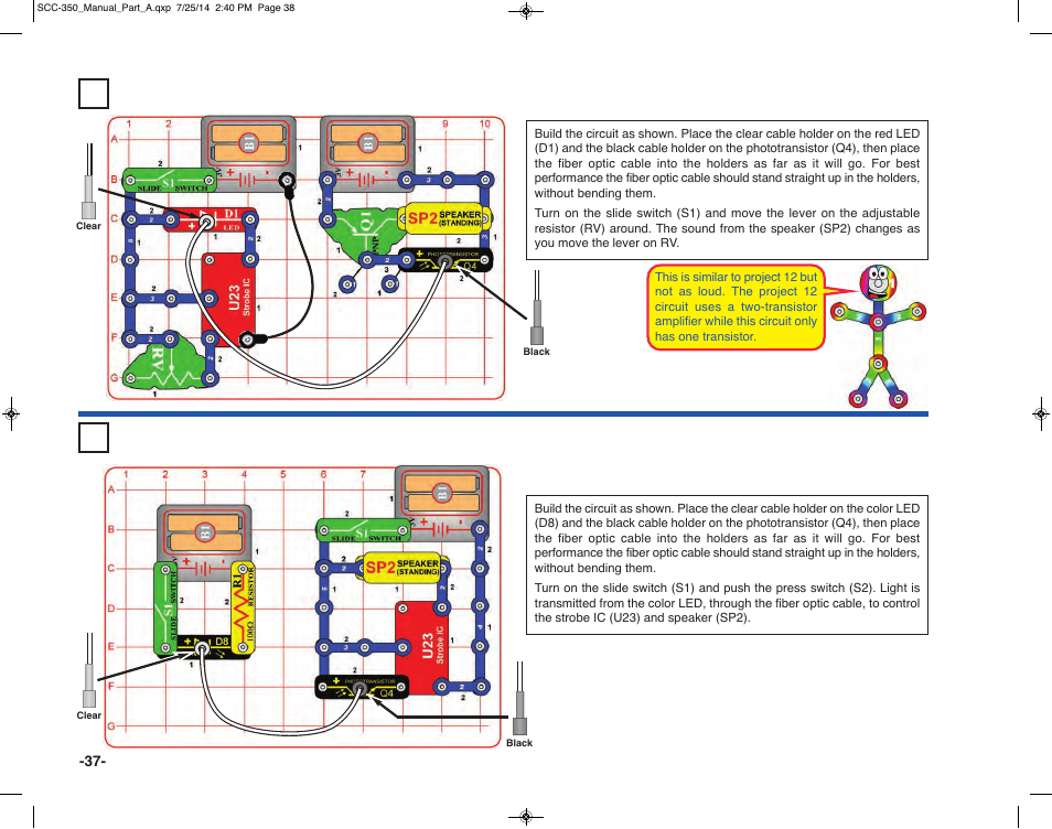 Elenco Snap Circuits® Deluxe Sound & Light Combo User Manual | Page 38 / 168