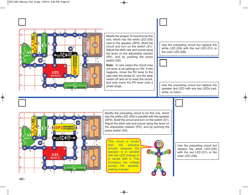 Elenco Snap Circuits® Deluxe Sound & Light Combo User Manual | Page 42 / 168