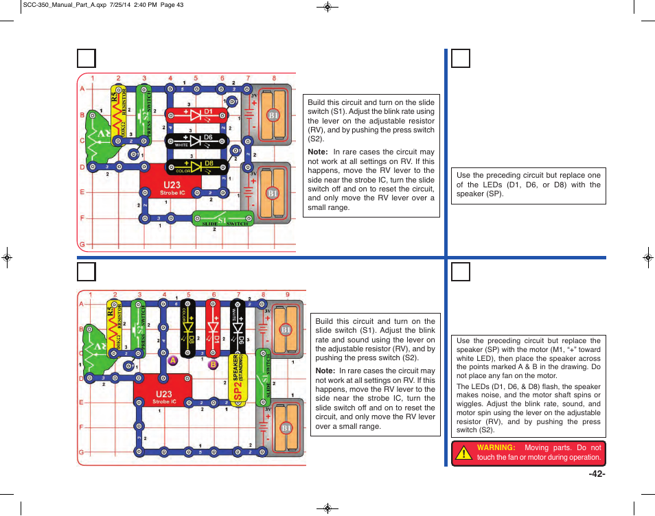 Elenco Snap Circuits® Deluxe Sound & Light Combo User Manual | Page 43 / 168