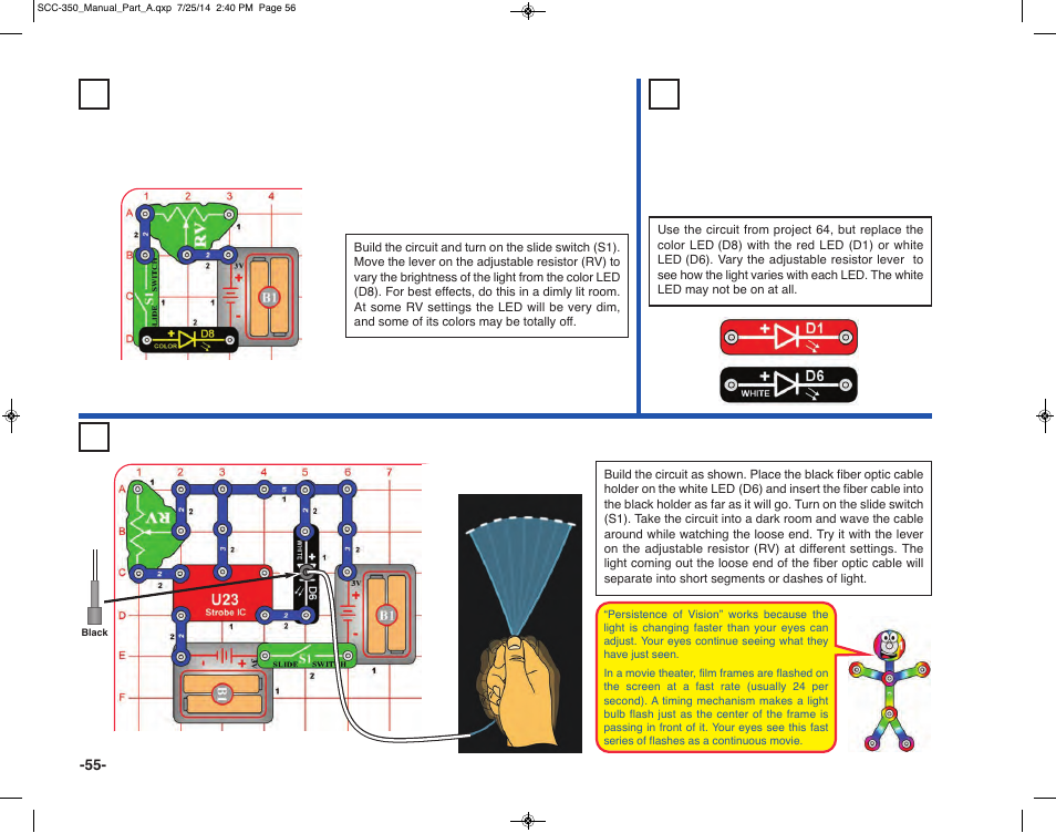 Elenco Snap Circuits® Deluxe Sound & Light Combo User Manual | Page 56 / 168