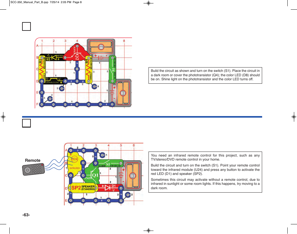 Elenco Snap Circuits® Deluxe Sound & Light Combo User Manual | Page 64 / 168