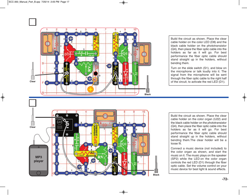 Elenco Snap Circuits® Deluxe Sound & Light Combo User Manual | Page 73 / 168