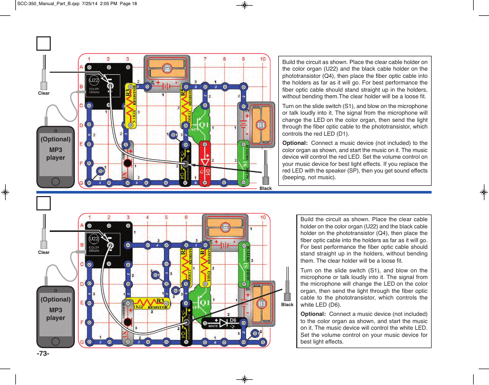 Elenco Snap Circuits® Deluxe Sound & Light Combo User Manual | Page 74 / 168