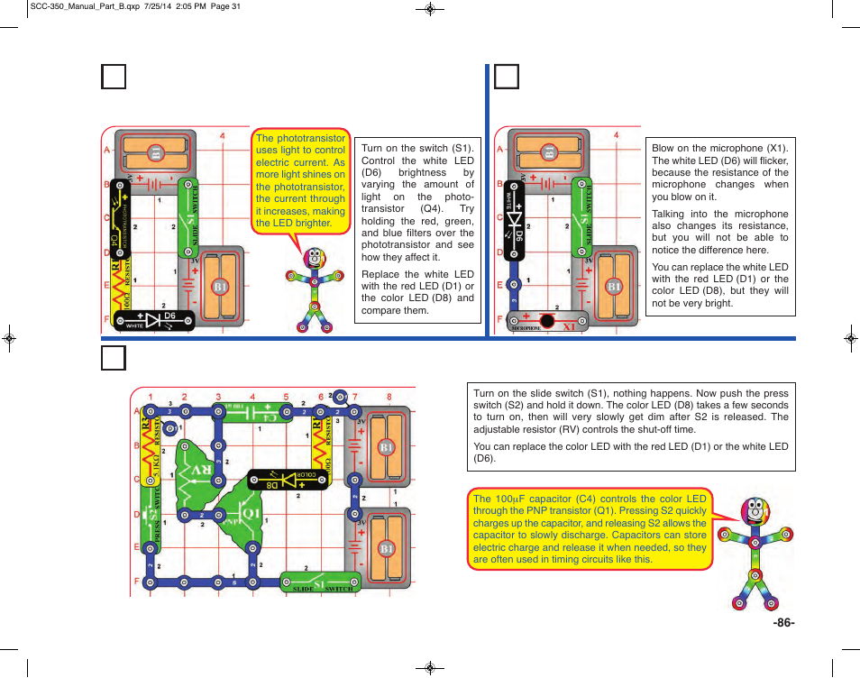 Elenco Snap Circuits® Deluxe Sound & Light Combo User Manual | Page 87 / 168