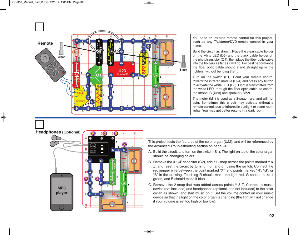 Elenco Snap Circuits® Deluxe Sound & Light Combo User Manual | Page 93 / 168