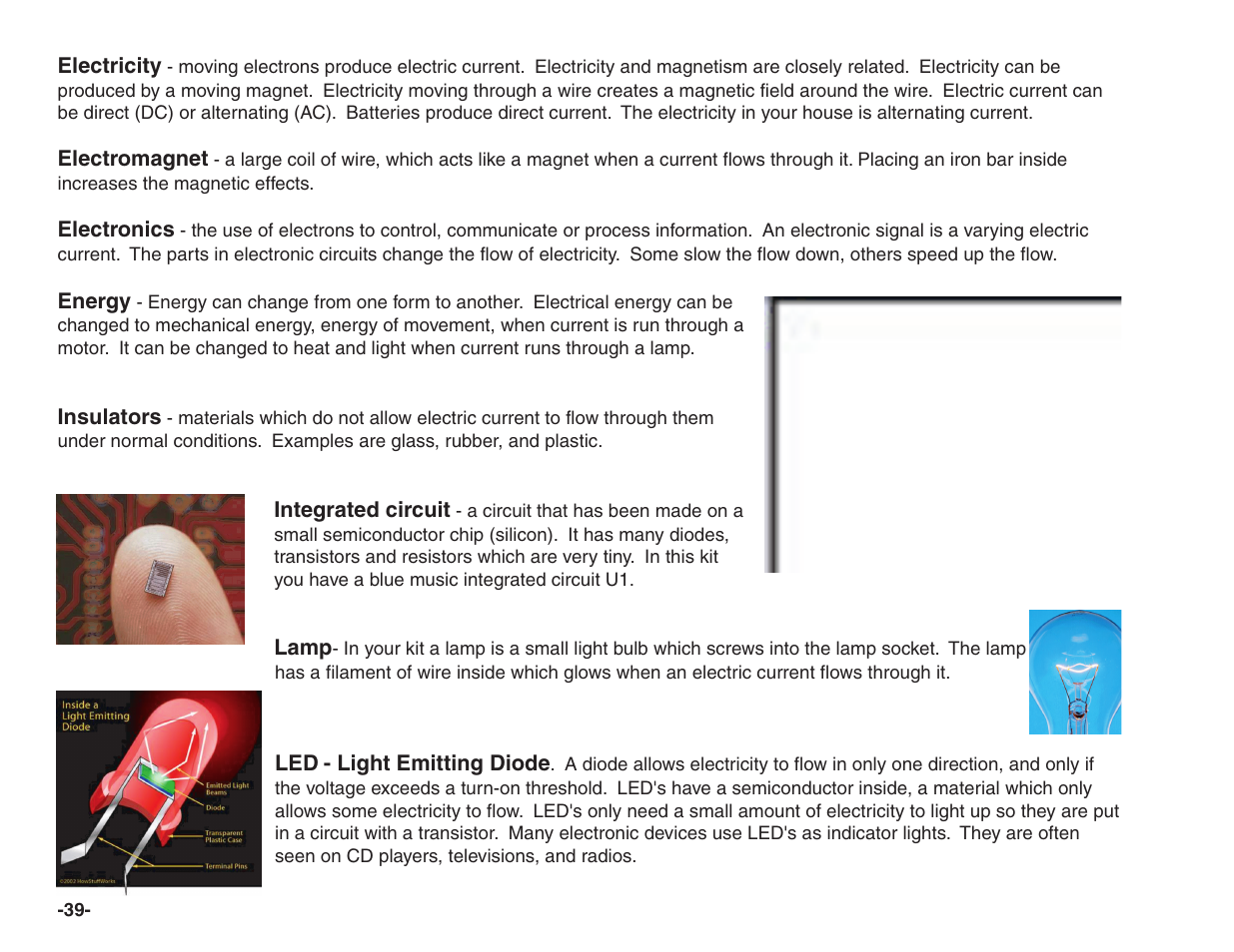 Elenco Snap Circuits® Home Learning User Manual | Page 40 / 48