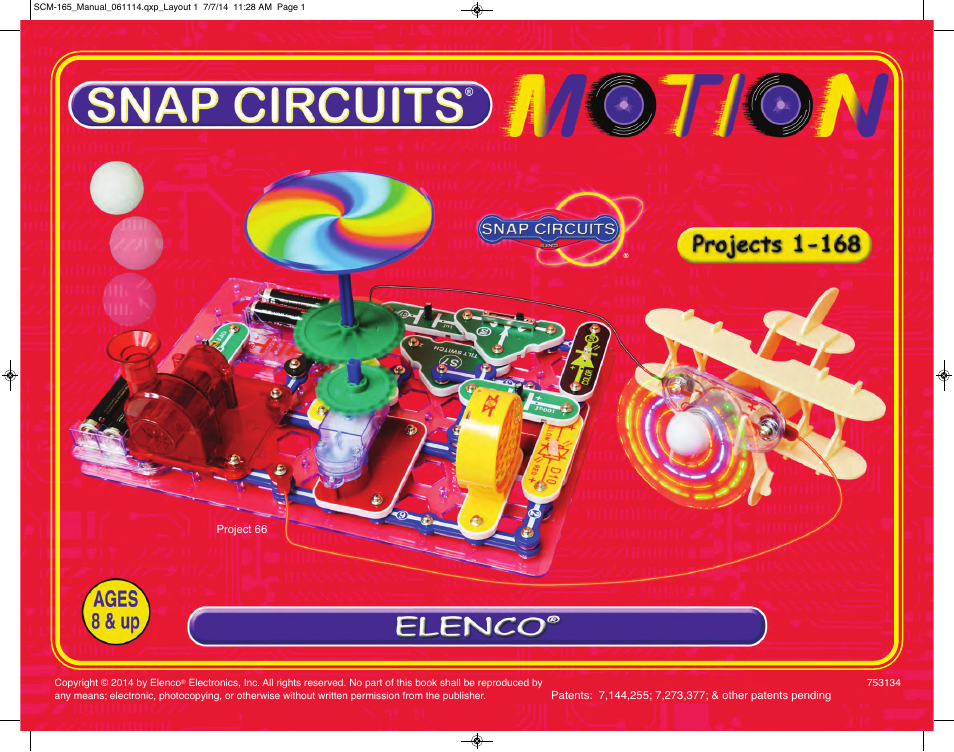 Elenco Snap Circuits Motion User Manual | 84 pages