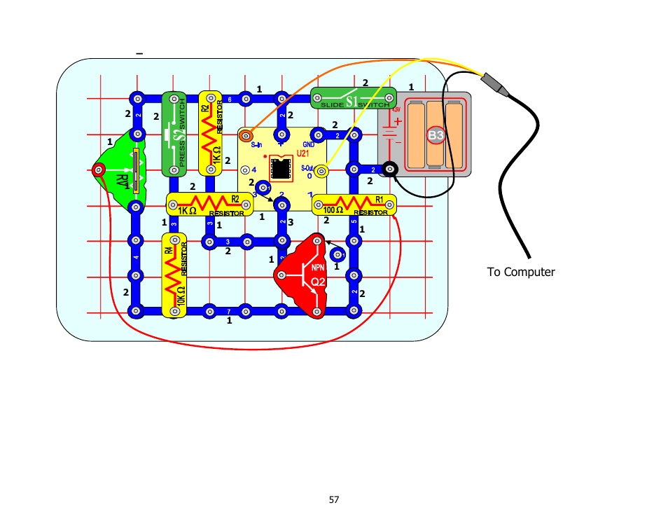 Elenco Snap Circuits SnapMicro ® I Standard User Manual | Page 58 / 87
