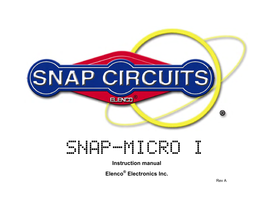 Elenco Snap Circuits SnapMicro I Deluxe ® User Manual | 86 pages