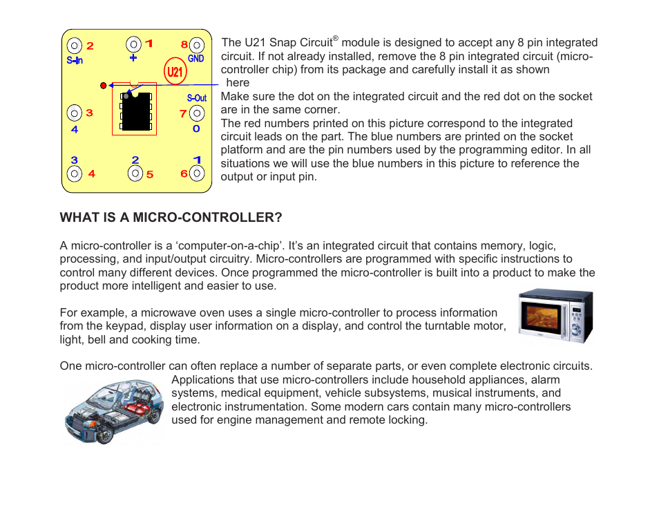 Elenco Snap Circuits SnapMicro I Deluxe ® User Manual | Page 8 / 86