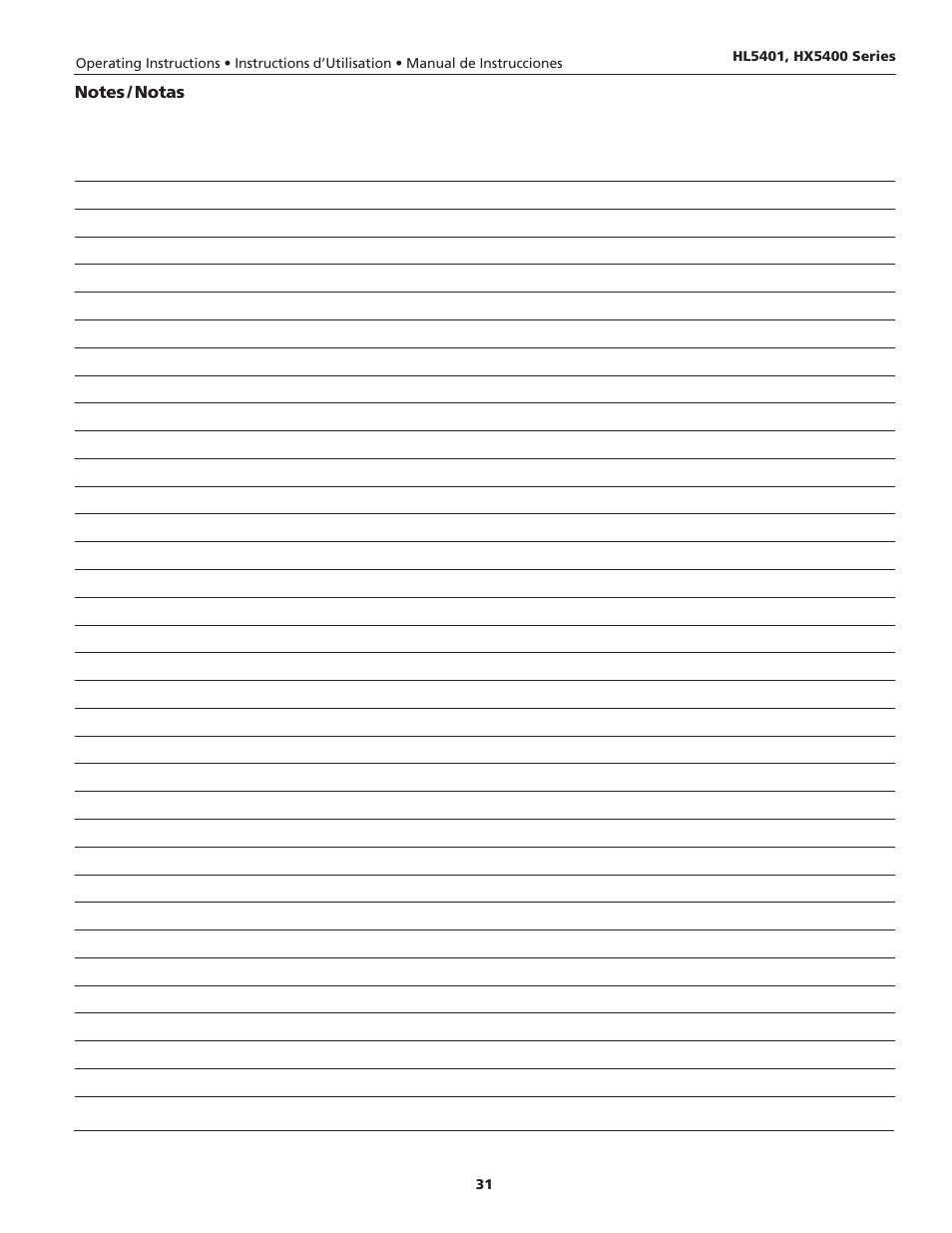 Campbell Hausfeld HL5401 Series User Manual | Page 31 / 32