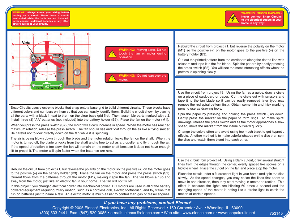 Elenco Snap Circuits Flying Saucer ® User Manual | 2 pages