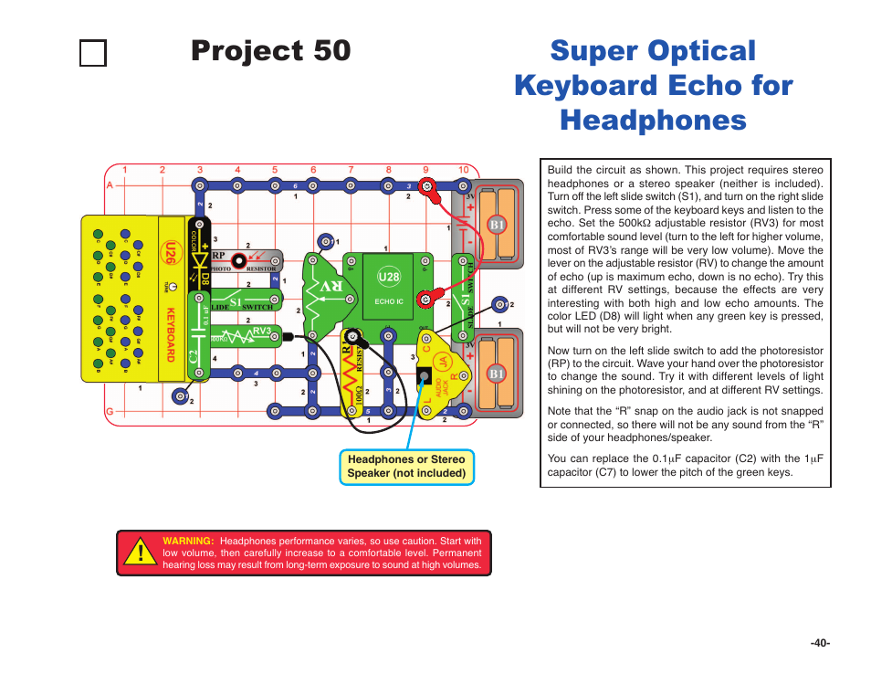 Elenco Snap Circuits SOUND ® User Manual | Page 41 / 88