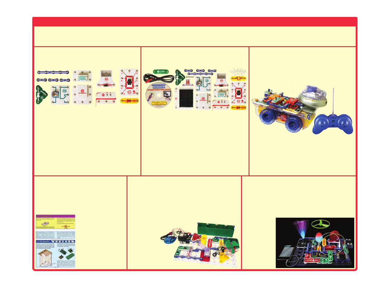 Other snap circuits, Projects, Upgrade kit | Deluxe snap rover, Model uc-50, Model uc-70, Model scrov-50, Snap circuits, Green, Student guide | Elenco Upgrade Kit SC100 to SC500 User Manual | Page 75 / 140