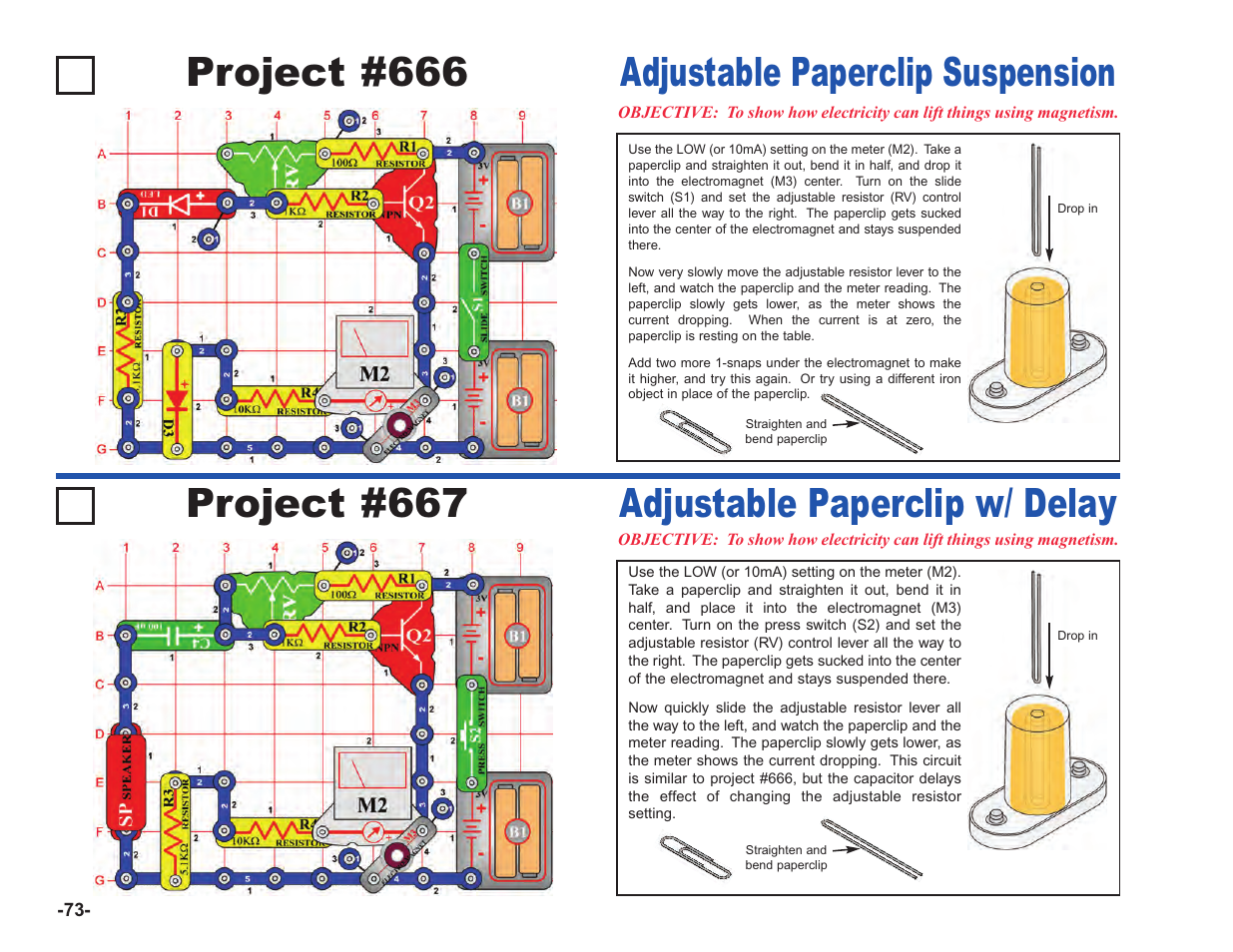 Adjustable paperclip w/ delay | Elenco Upgrade Kit SC100 to SC750 User Manual | Page 214 / 288
