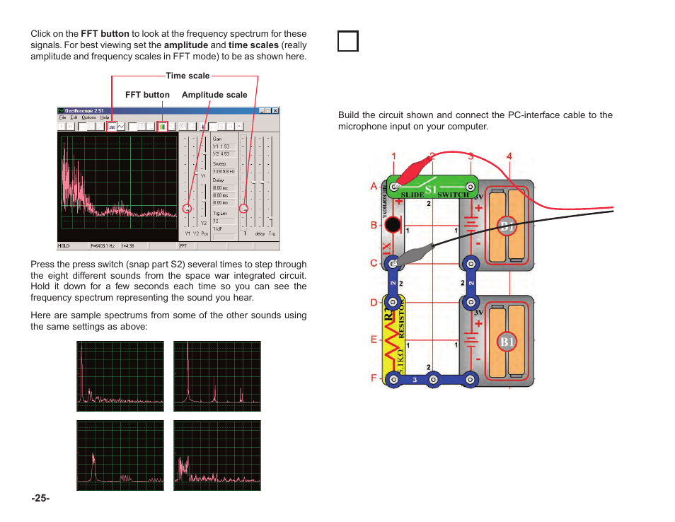 Project #pc14 microphone | Elenco Upgrade Kit SC100 to SC750 User Manual | Page 254 / 288