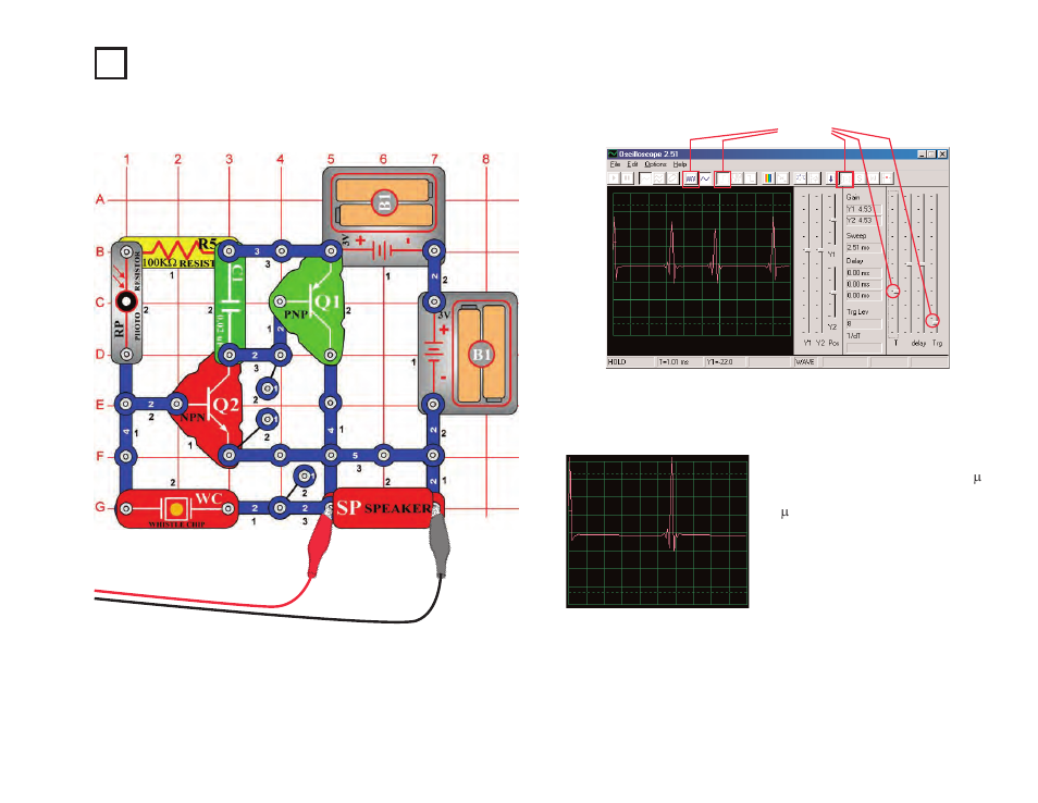 Project #pc21 buzzing in the dark pc | Elenco Upgrade Kit SC300 to SC750 User Manual | Page 187 / 212