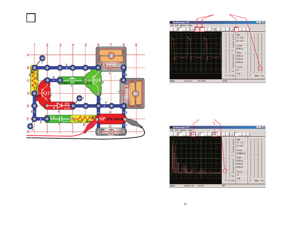 Project #pc24 high pitch bell pc | Elenco Upgrade Kit SC300 to SC750 User Manual | Page 191 / 212