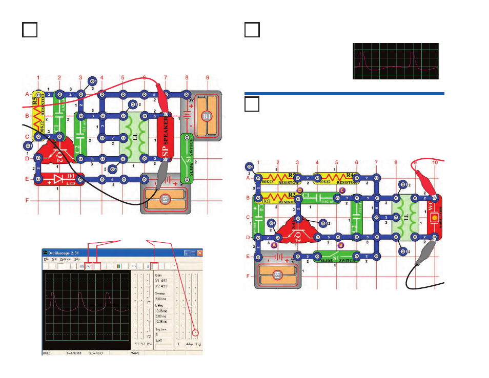 Project #pc47 oscillator sounds pc, Project #pc49 whistle chip sounds pc | Elenco Upgrade Kit SC300 to SC750 User Manual | Page 202 / 212