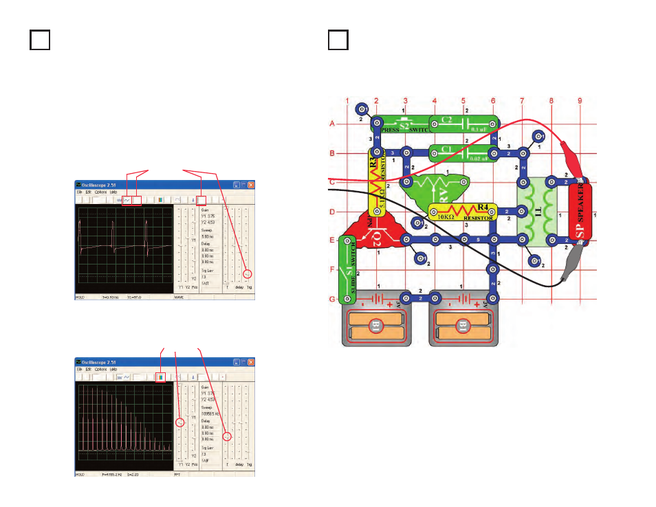 Project #pc66 drawing resistors pc, Project #pc67 electronic noisemaker pc | Elenco Upgrade Kit SC300 to SC750 User Manual | Page 208 / 212