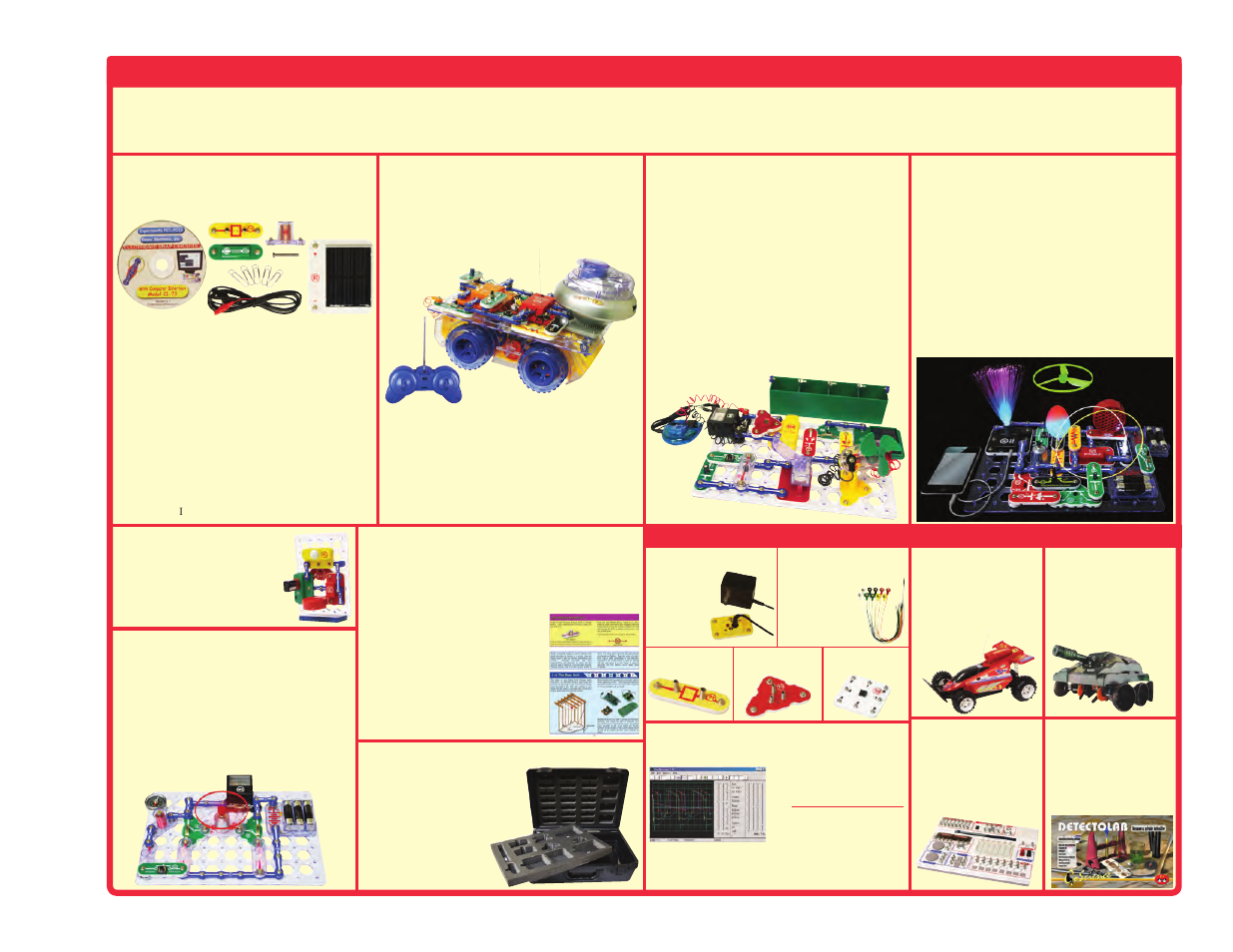 Other snap circuits, Products, Upgrade kit | Deluxe snap rover, Model uc-80, Model scrov-50, Snap circuits, Green, Light, Student guide | Elenco Upgrade Kit SC300 to SC750 User Manual | Page 63 / 212