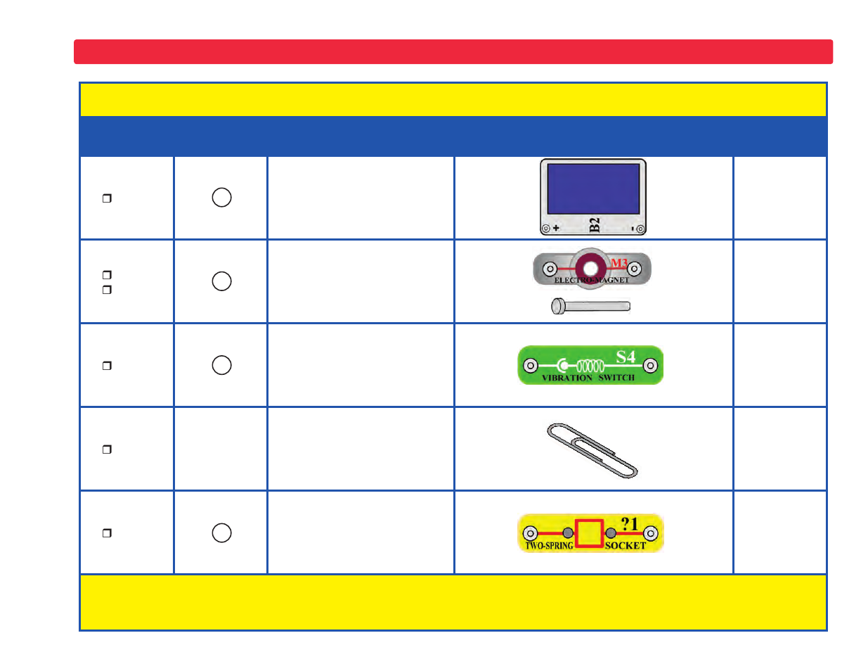 Parts list | Elenco Upgrade Kit SC500 to SC750 User Manual | Page 3 / 148