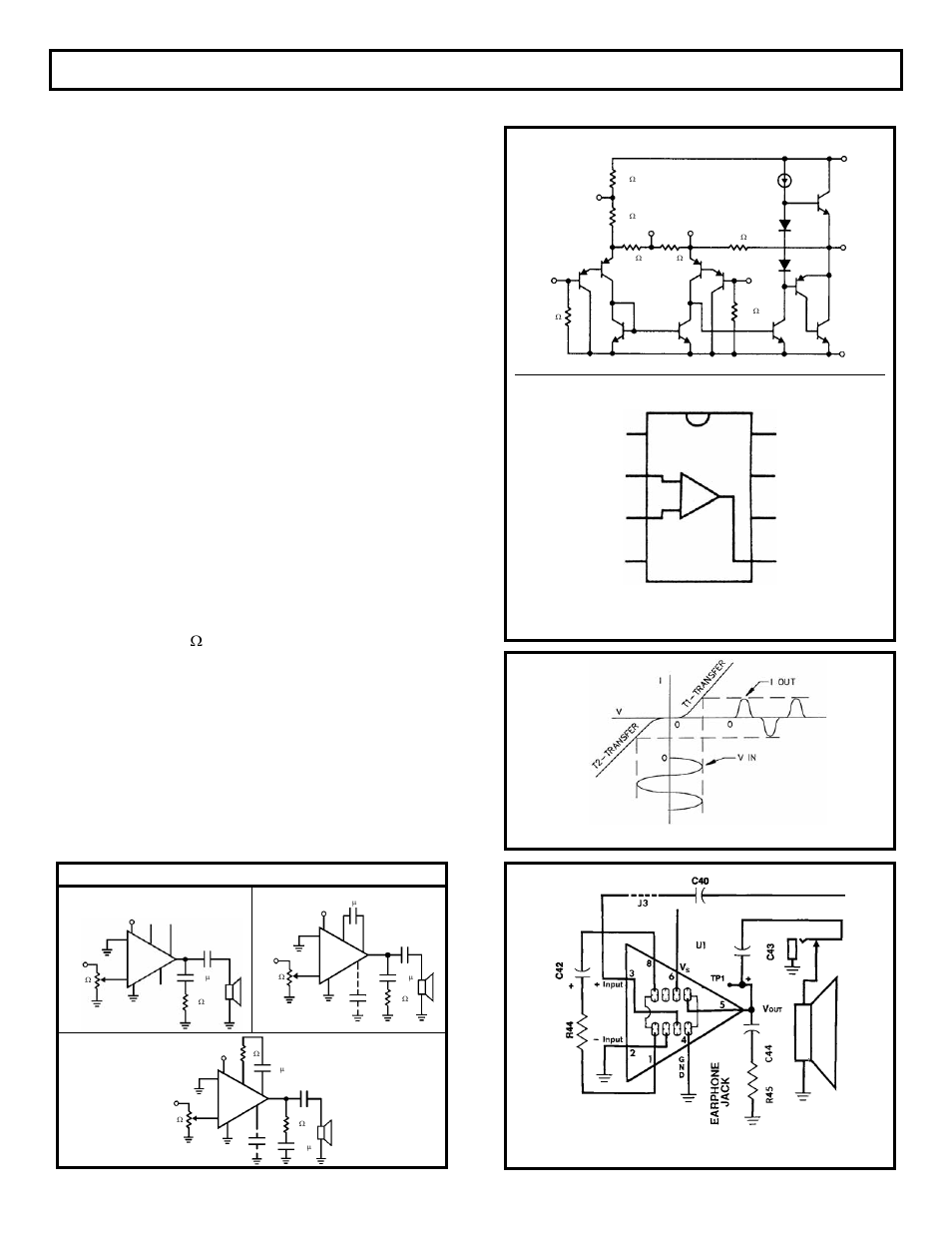 Audio amplifier figure 3, Equivalent schematic and connection diagrams, Dual-in-line and small outline packages | Elenco SEE AMFM108CK User Manual | Page 7 / 56