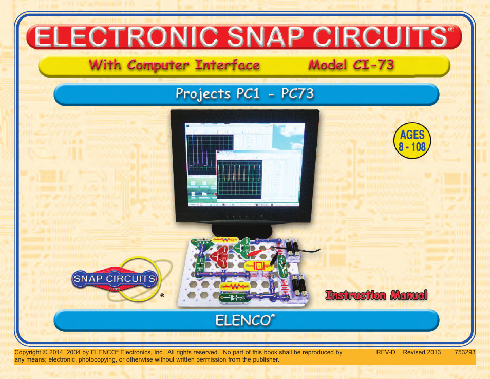 Elenco Computer Inteface for Snap Circuits® User Manual | 60 pages