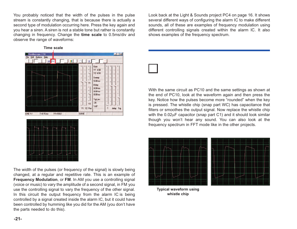 Project #pc11 filtering | Elenco Computer Inteface for Snap Circuits® User Manual | Page 22 / 60