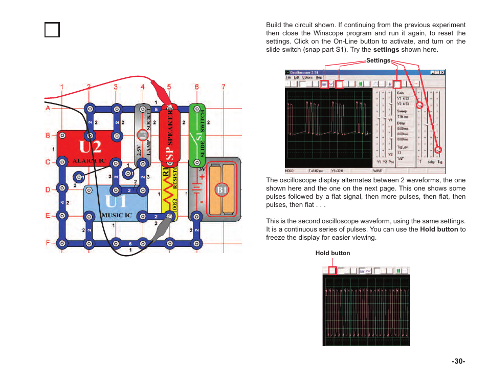 Project #pc18 periodic sounds pc | Elenco Computer Inteface for Snap Circuits® User Manual | Page 31 / 60