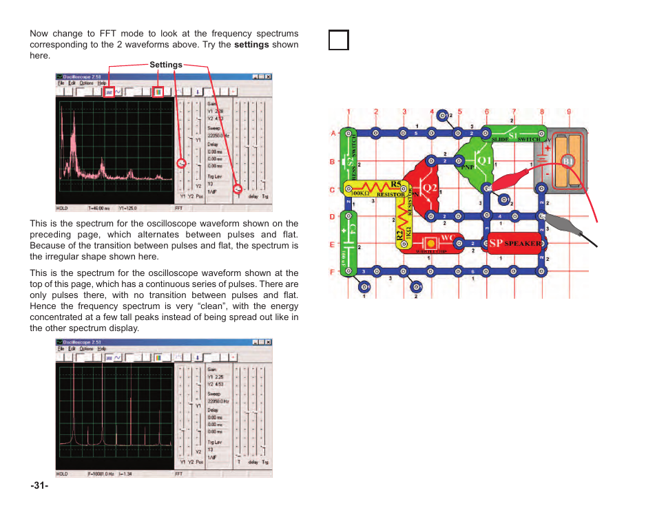 Project #pc19 lasting doorbell pc | Elenco Computer Inteface for Snap Circuits® User Manual | Page 32 / 60