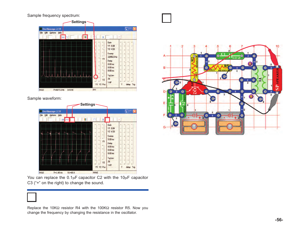 Project #pc69 bee pc, Project #pc68 | Elenco Computer Inteface for Snap Circuits® User Manual | Page 57 / 60