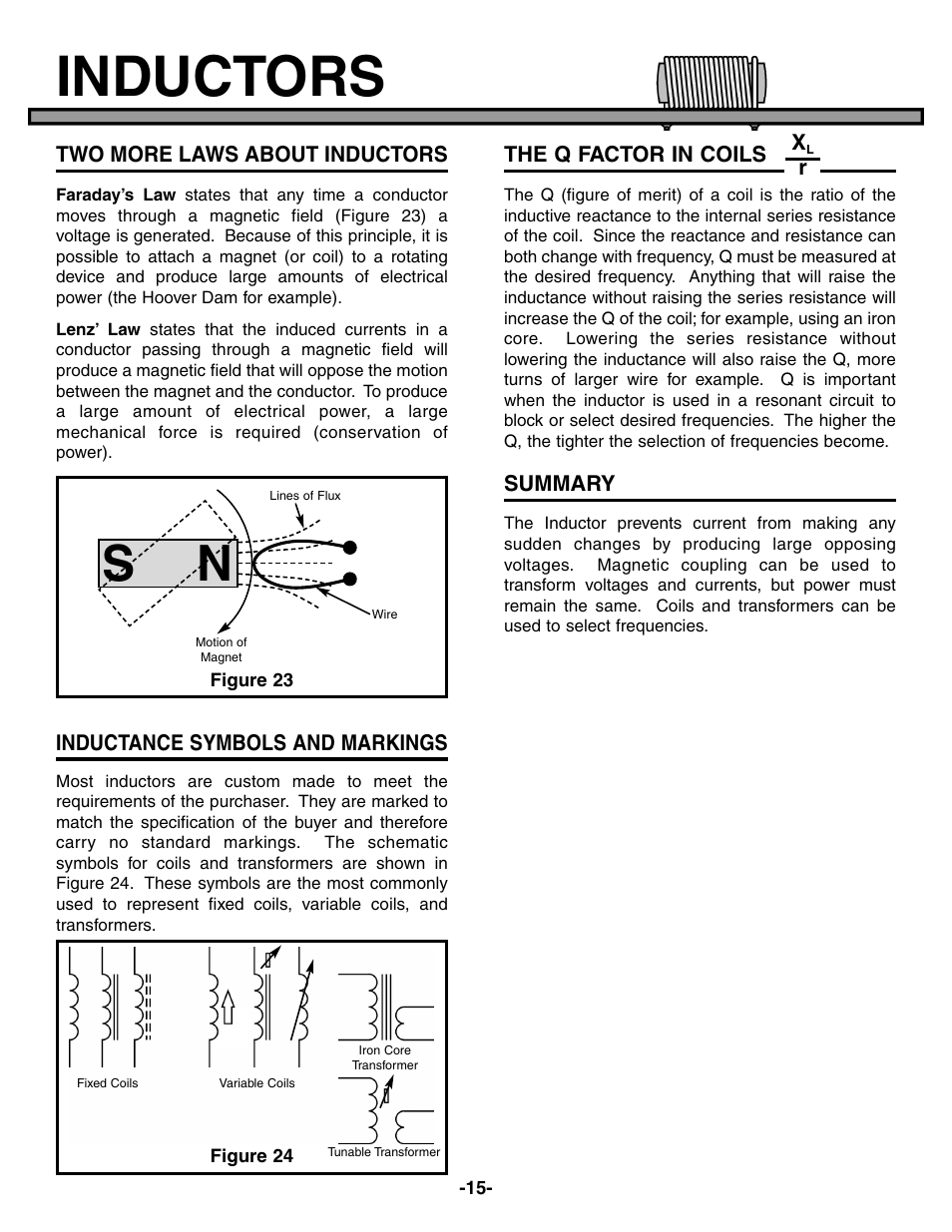 Inductors | Elenco Electronic Component Kit User Manual | Page 16 / 28