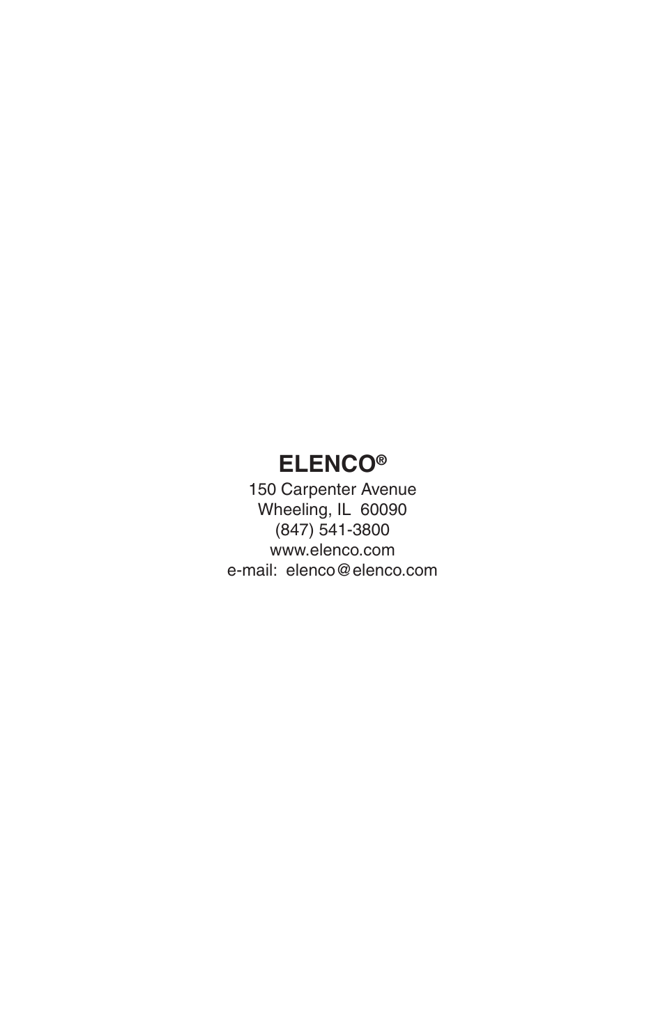 Elenco | Elenco 100kHz Function Generator User Manual | Page 8 / 8