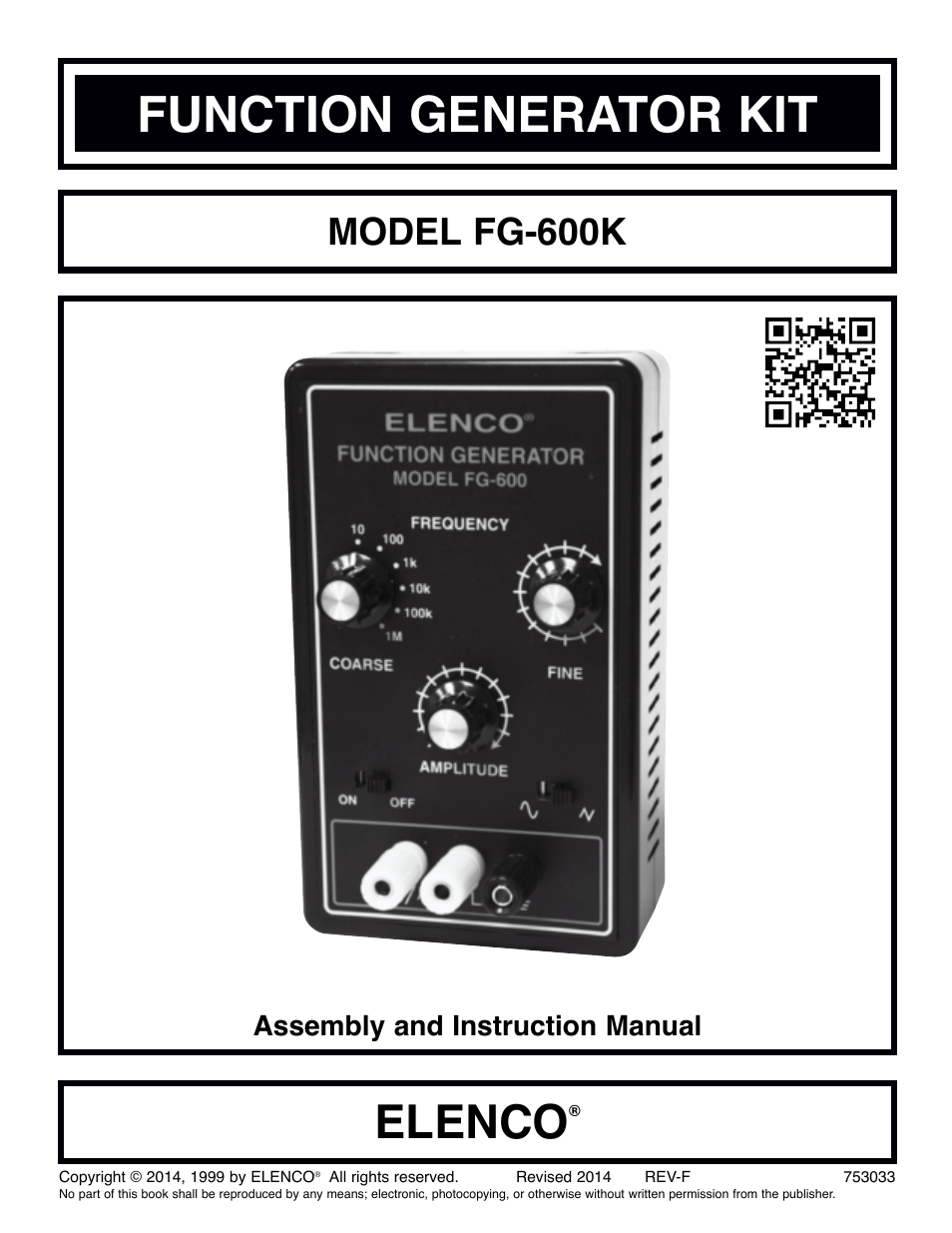 Elenco Surface Mount Generator Kit User Manual | 16 pages