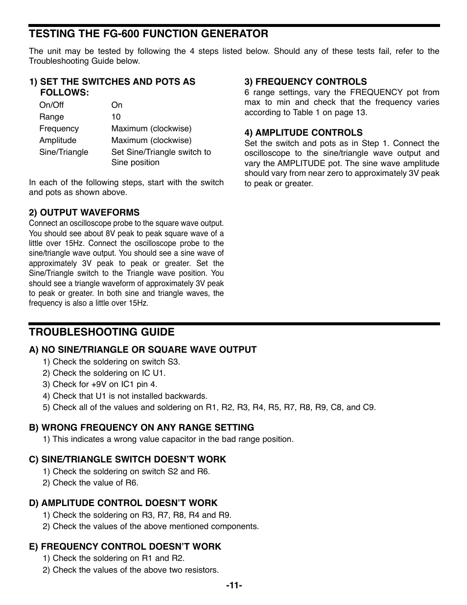 Elenco Surface Mount Generator Kit User Manual | Page 12 / 16