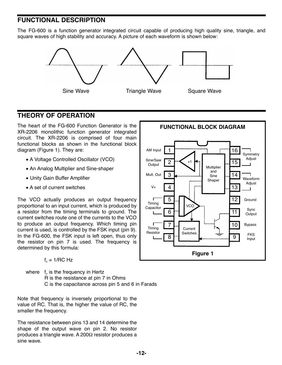 Functional description, Theory of operation | Elenco Surface Mount Generator Kit User Manual | Page 13 / 16