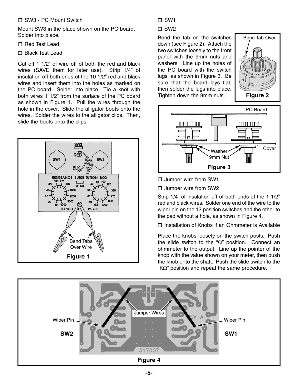 Elenco Resistor Substitution Box User Manual | Page 6 / 8