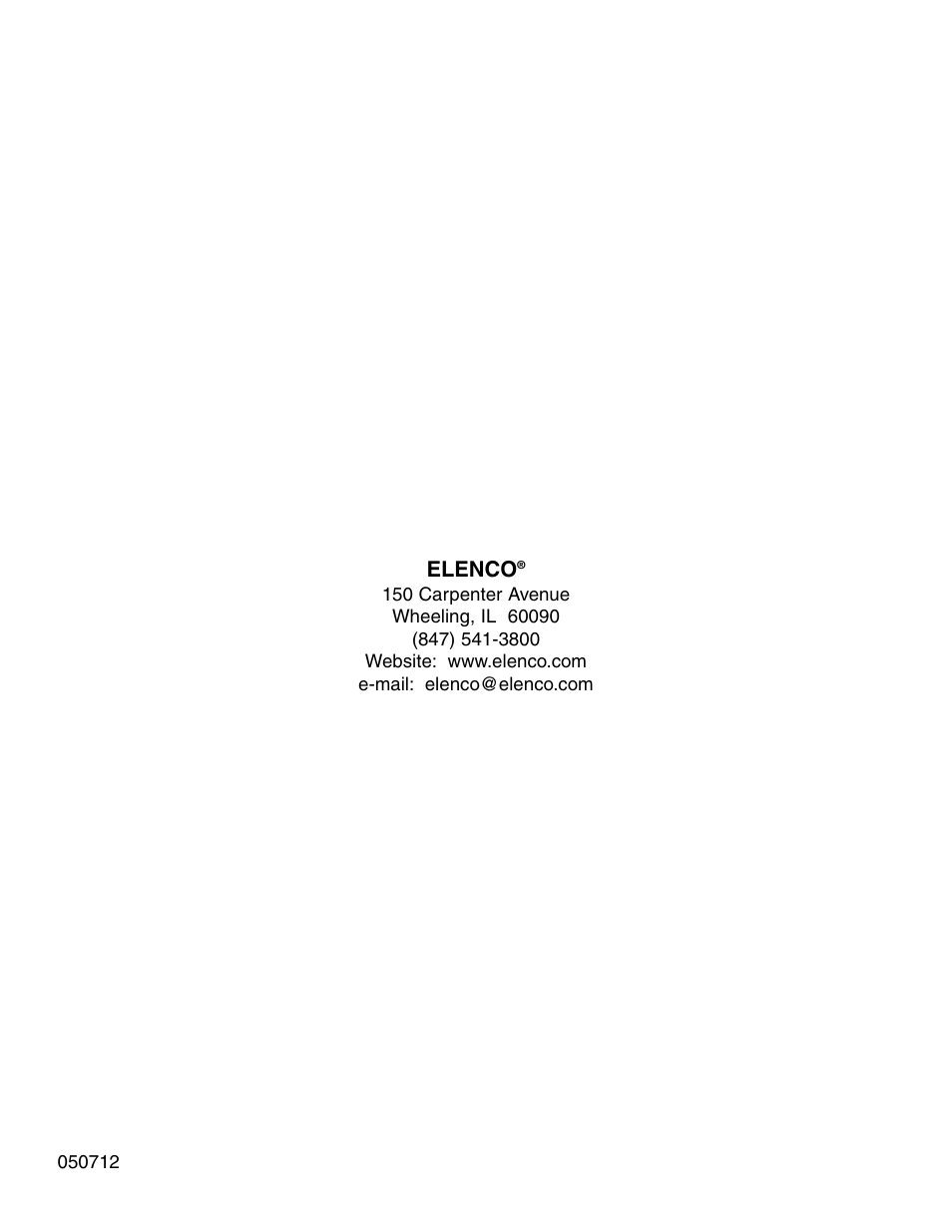 Elenco | Elenco Compact Digital Multimeter User Manual | Page 20 / 20