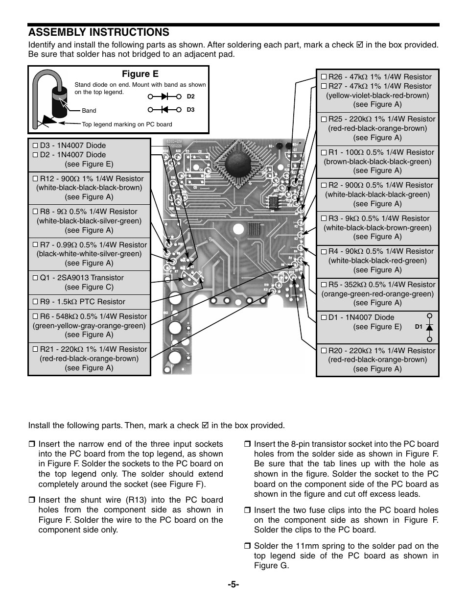 Assembly instructions | Elenco Compact Digital Multimeter User Manual | Page 6 / 20
