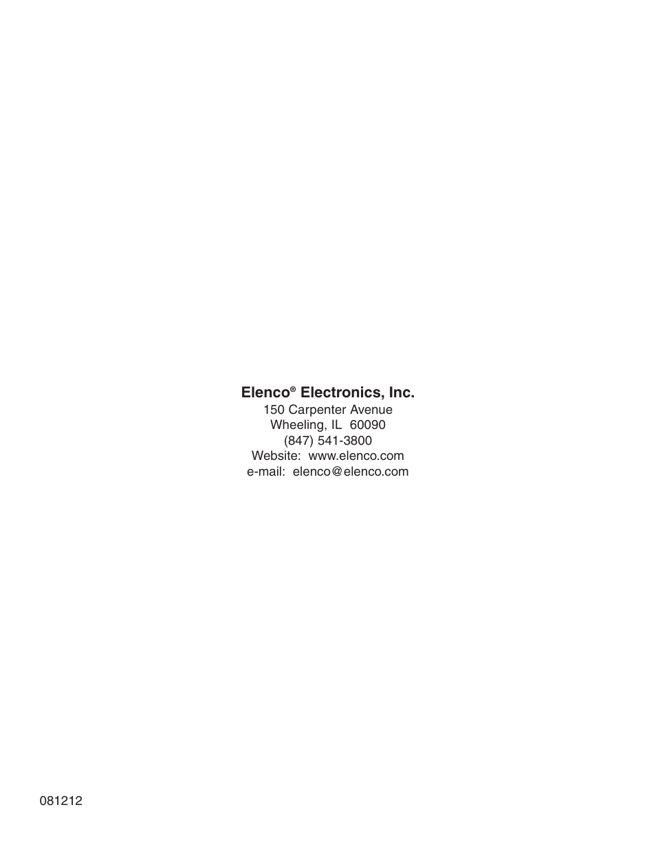 Elenco Digital Mulitmeter Kit User Manual | Page 20 / 20