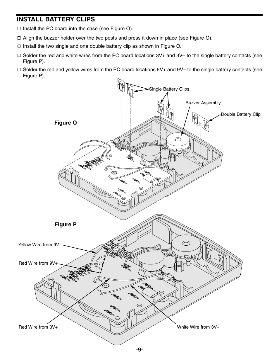 Install battery clips | Elenco 23 Range 20k/V VOM in Kit Form User Manual | Page 10 / 20