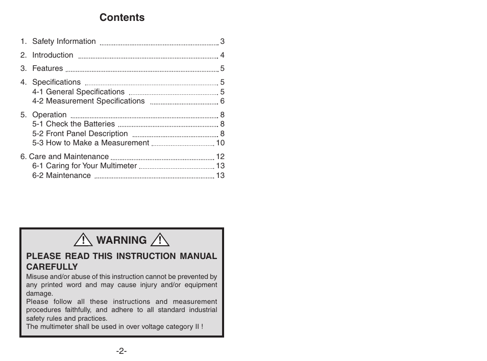 Elenco 3 1/2 Digit Cap./ Freq./ Trans. w/ Grey Boot User Manual | Page 2 / 8