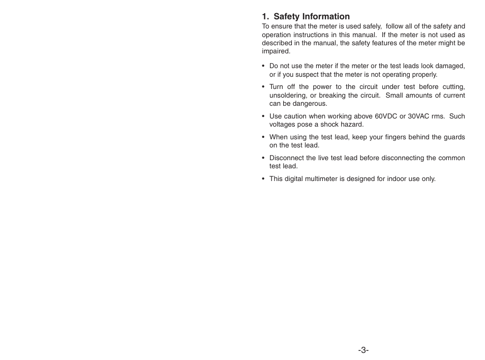 Elenco 3 1/2 Digit Cap./ Freq./ Trans. w/ Grey Boot User Manual | Page 3 / 8