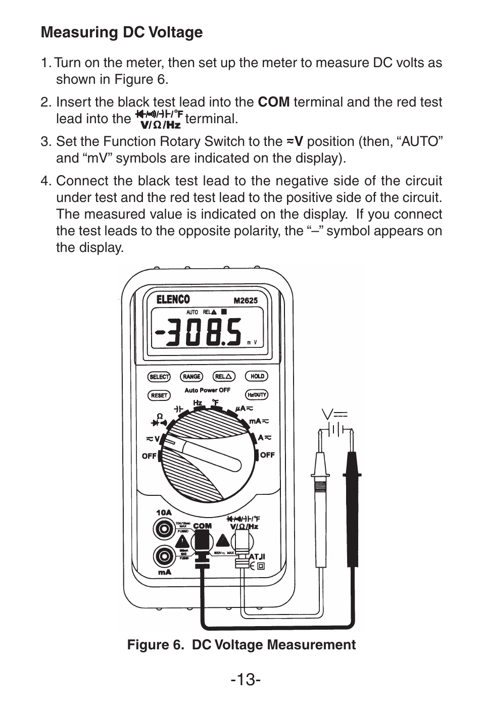 Elenco 3 1/2 Digit with Temperature User Manual | Page 13 / 36